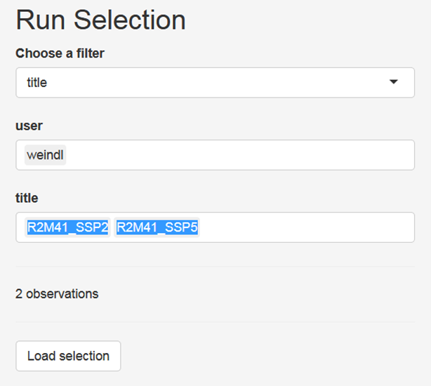 How to use the title for filtering runs