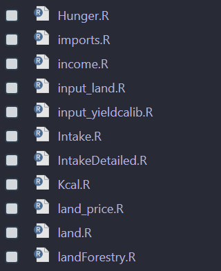 Subset of R functions of the magpie4 library